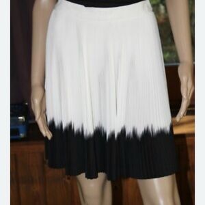ALC Elegant Black and White Pleated Skirt
